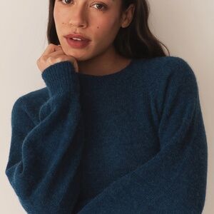 Doen Marsena Sweater Deep Sapphire Blue XS NWT